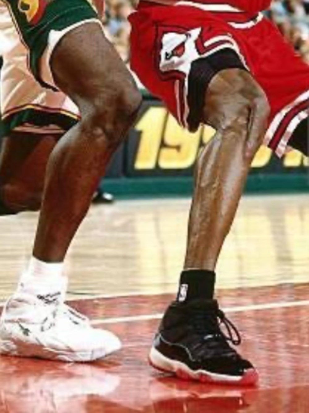 Original Jordan Black and Red High-Top Sneakers